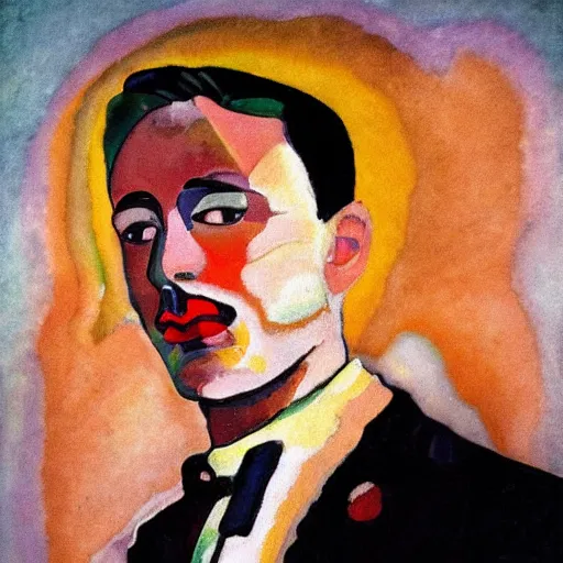 Prompt: christian - horner portrait, style by kandinsky, art deco, portrait, 5 0 mm