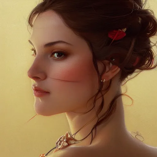 Image similar to portrait of a woman, stallone, intricate, elegant, highly detailed, digital painting, artstation, concept art, smooth, sharp focus, illustration, art by artgerm and greg rutkowski and alphonse mucha and william - adolphe bouguereau