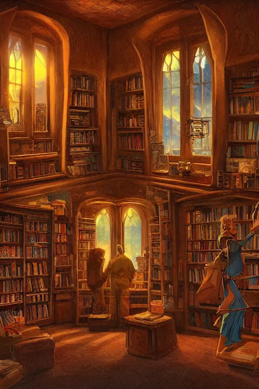 fantasy library