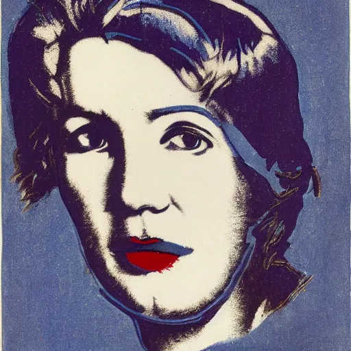 Prompt: tired by andy warhol, by edwin henry landseer warm blue, costume. a illustration of a large eye that is looking directly at the viewer. the eye is composed of a myriad of colors & patterns, & it is surrounded by smaller eyes.