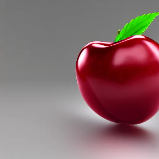 Image similar to ultra HD realistic cherry, digital render, white background