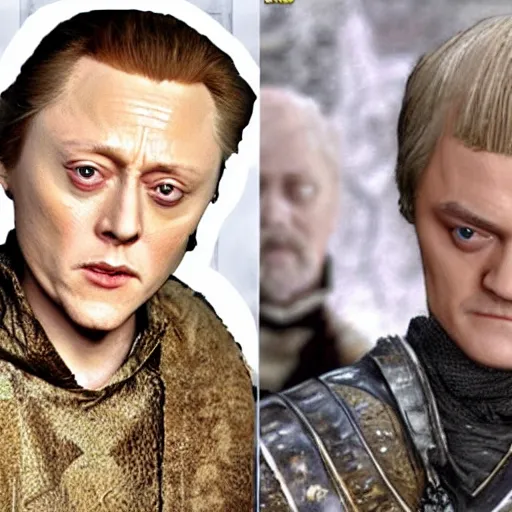 Image similar to If Christopher Walken play Joffrey in game of thrones