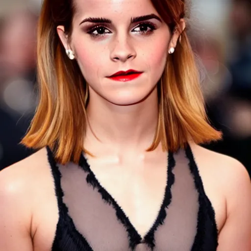 Image similar to reptilian emma watson