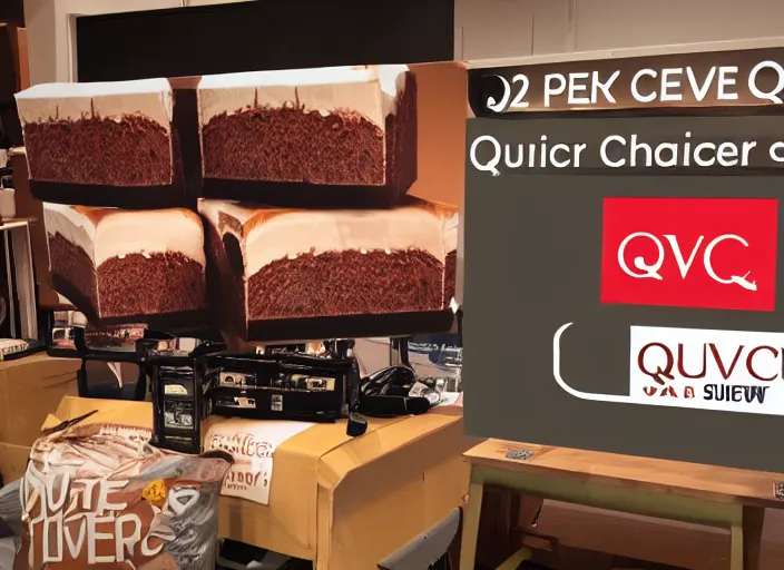 Prompt: qvc tv show product showcase melted snickers bar, studio lighting, limited time offer, graphics $ 9 9 call now