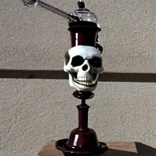 Image similar to Skeleton bong.