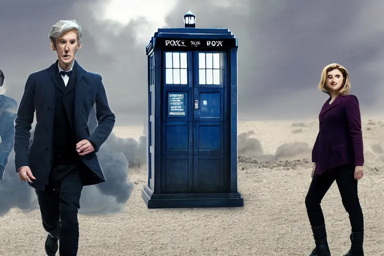 Image similar to Screencap from Doctor Who