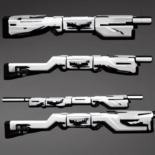 Image similar to futuristic weapon shotgun, full shot