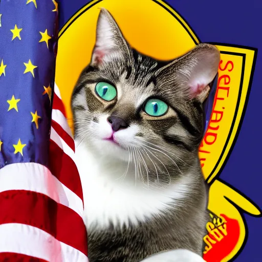 Image similar to cat president of United States