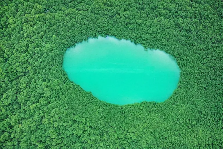 Prompt: a gigantic whale swimming over the green forest, aerial photography by yann arthus bertrand