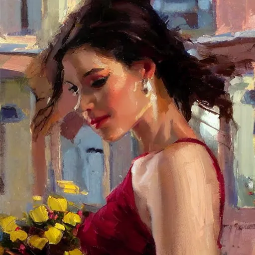 Prompt: painting by michael garmash
