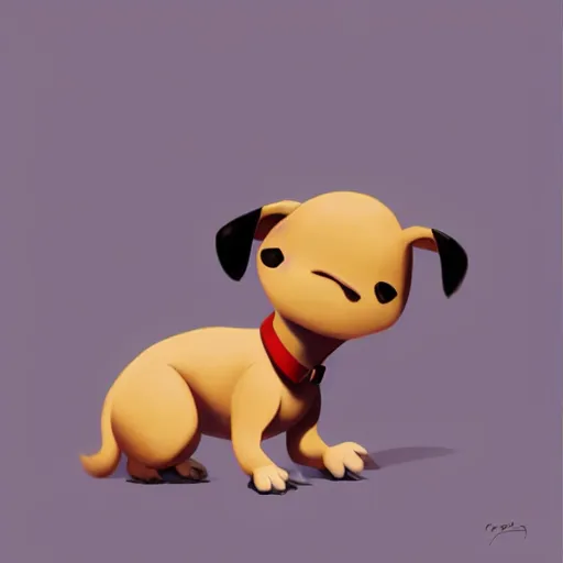 Prompt: goro fujita ilustration a cute baby puppy by goro fujita, painting by goro fujita, sharp focus, highly detailed, artstation