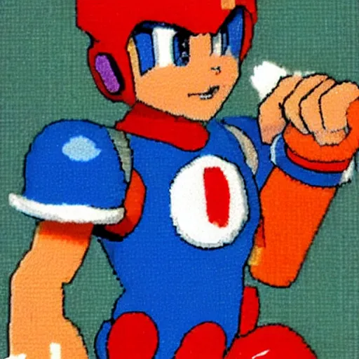 Prompt: Megaman saying no bitches