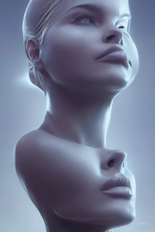 Prompt: the beauty of emptiness, photo, portrait, 3d, high details, intricate details, by vincent di fate, artgerm julie bell beeple, 90s, Smooth gradients, octane render, 8k, High contrast, duo tone, depth of field, very coherent symmetrical artwork