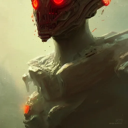 Image similar to scifi portrait by Greg Rutkowski, a person infected with a kind of reddish silt that is sprouting from all over his body, violent and vicious appearance, scifi, space horror, digital painting, artstation, concept art, smooth, sharp foccus ilustration, Artstation HQ.