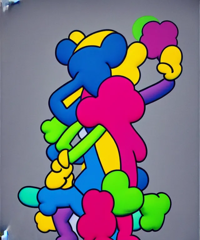 Image similar to beautiful kaws artwork