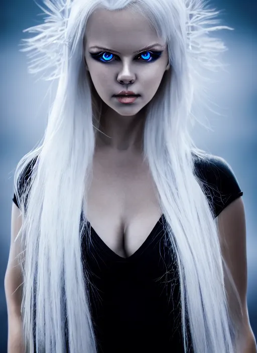 Image similar to full body photography kerli koiv, 8 0 mm camera, crystal clear eyes, stoic. photorealistic, highly detailed, 8 k rez, ultra hd, smooth, sharp focus