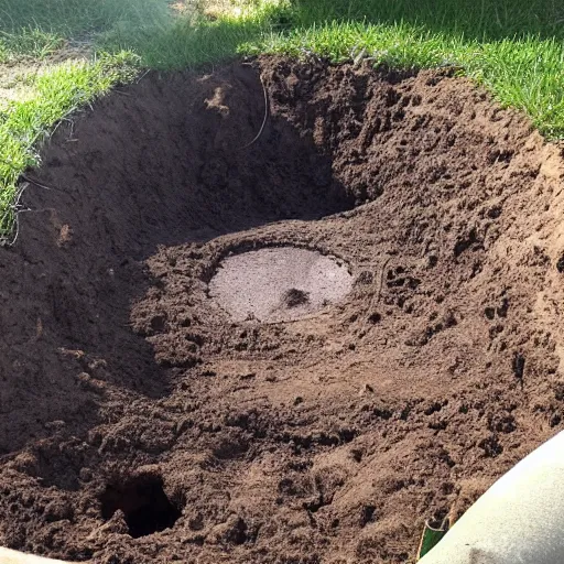 Image similar to I found this hole to hell in my backyard, WTF DO I DO?