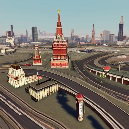 Prompt: Moscow in gta v