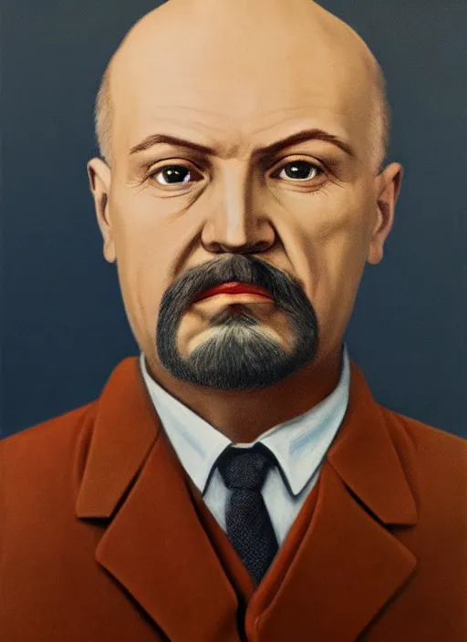 Prompt: hyper detailed portrait of lenin ulyanov by cindy sherman, color, dslr