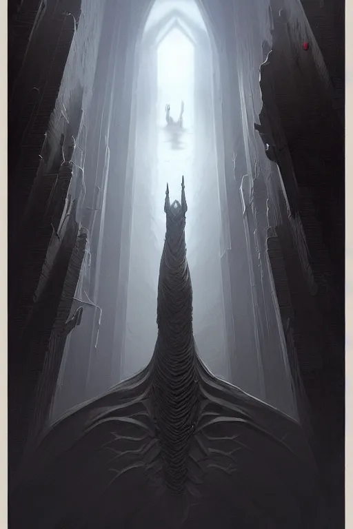 Prompt: professional concept art of a symmetrical ominous floating terrifying object in a dark room by artgerm and greg rutkowski ( thin white border ). an intricate, elegant, highly detailed digital painting, concept art, smooth, sharp focus, illustration, in the style of cam sykes, wayne barlowe, igor kieryluk.