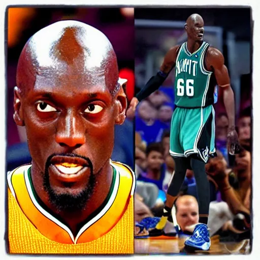 Prompt: Kevin Garnett as Megamind