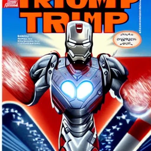 Prompt: Trump as Ironman, hyper realistic