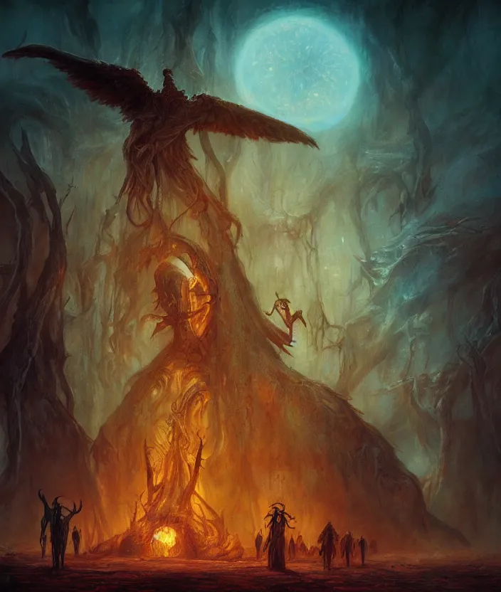 Prompt: shade of a lost soul, nefarious, fantasy artwork, godrays, warm colors, by seb mckinnon