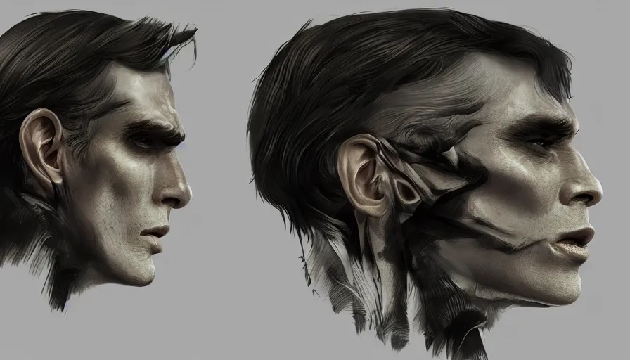 Image similar to Cillian Murphy is Double-Face from Batman, hyperdetailed, artstation, cgsociety, 8k