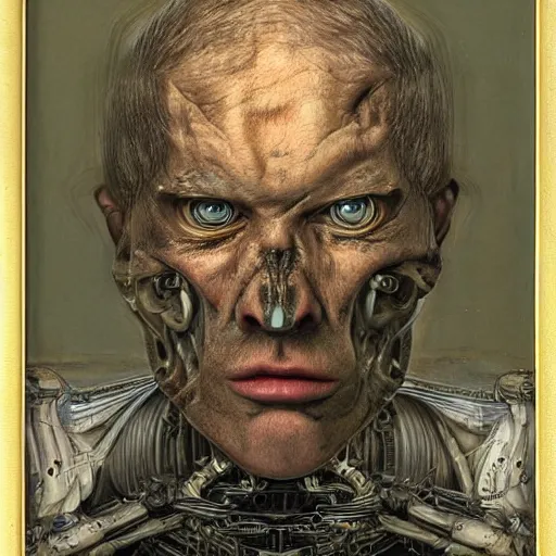 Prompt: portrait of mikhail nikolayevich zadornov abomination, photo - realistic, color image, 2 k, highly detailed, by h. r. giger