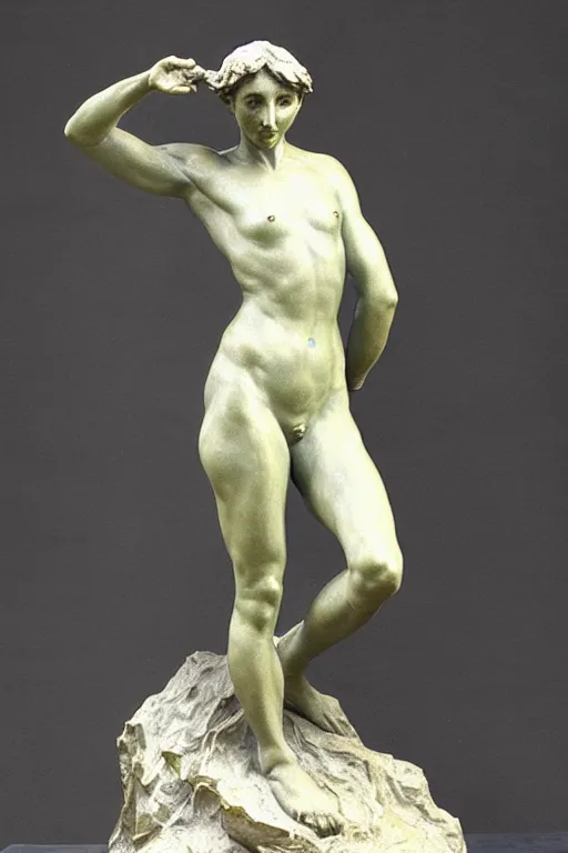 Image similar to sculpture of the victory Women by camille Claudel