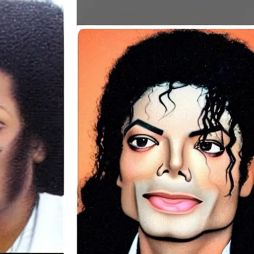 Image similar to michael jackson if he never got cosmetic surgery and lived a normal life. if he never became famous.