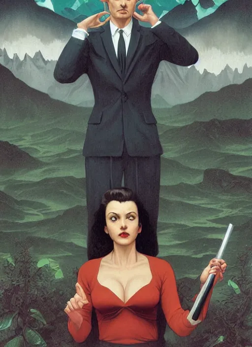 Prompt: twin peaks poster art, old retro pulp, by michael whelan, rossetti bouguereau, artgerm, nostalgic, old fashioned, of the physical embodiment of the concept of rot