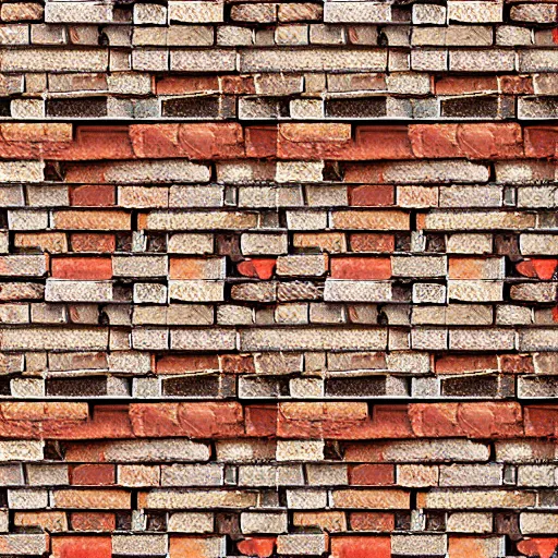 Prompt: photorealistic seamless looping brick texture