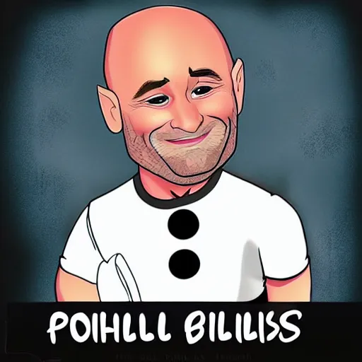 Prompt: phil collins in the style of disney animation