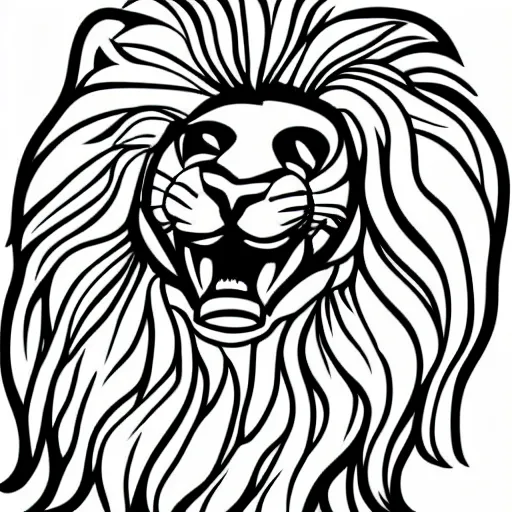 Image similar to lion baby illustration artwork in drawing style