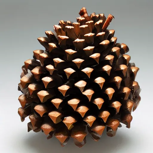 Prompt: pinecone - shaped mech