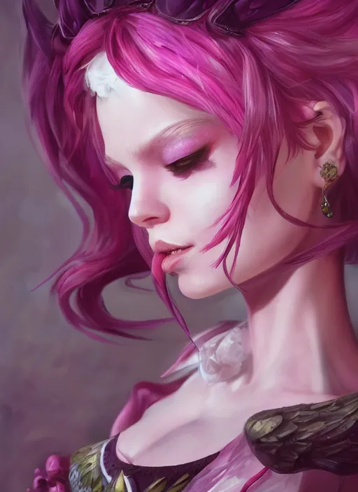 Prompt: seraphine, from league of legends, pink hair, musician, musical keyboard, hyper detailed, digital art, trending in artstation, cinematic lighting, studio quality, smooth render, unreal engine 5 rendered, octane rendered, art style by klimt and nixeu and ian sprigger and wlop and krenz cushart