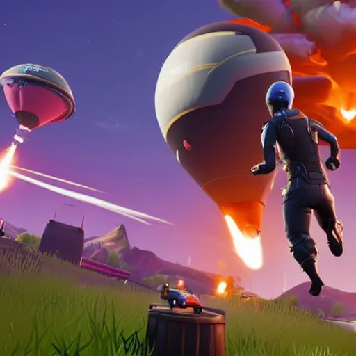 Prompt: screenshot of elon musk in fortnite