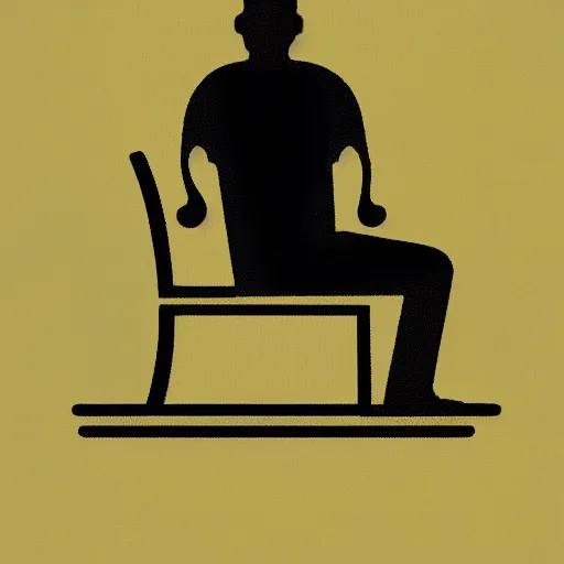 Prompt: a toilet sitting on a man in the bathroom, digital art