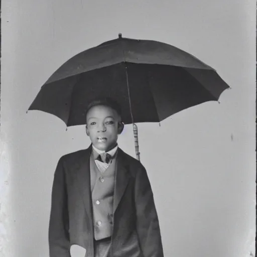 Image similar to photo of a young man holding an umbrella