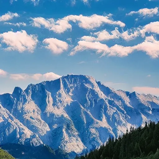 Image similar to a photo of romanian mountains, highly detailed