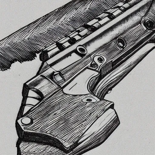 Image similar to “ drawing of an ar - 1 5, in the style of leonardo da vinci ”