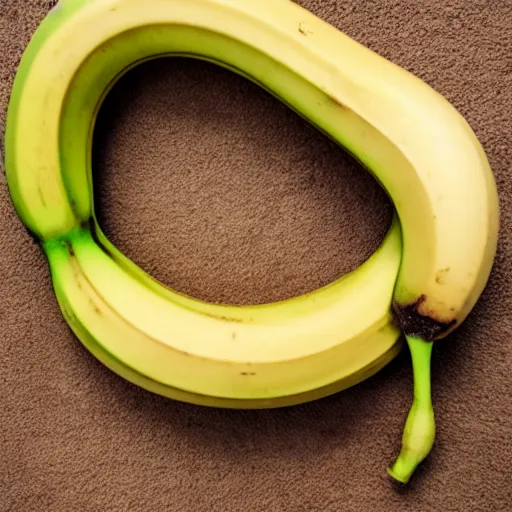 Image similar to Banana torus, product photography