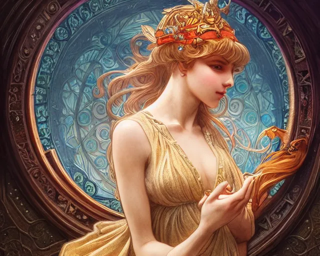 Prompt: photography of walter crane, deep focus, d & d, fantasy, intricate, elegant, highly detailed, digital painting, artstation, concept art, matte, sharp focus, illustration, hearthstone, art by artgerm and greg rutkowski and alphonse mucha