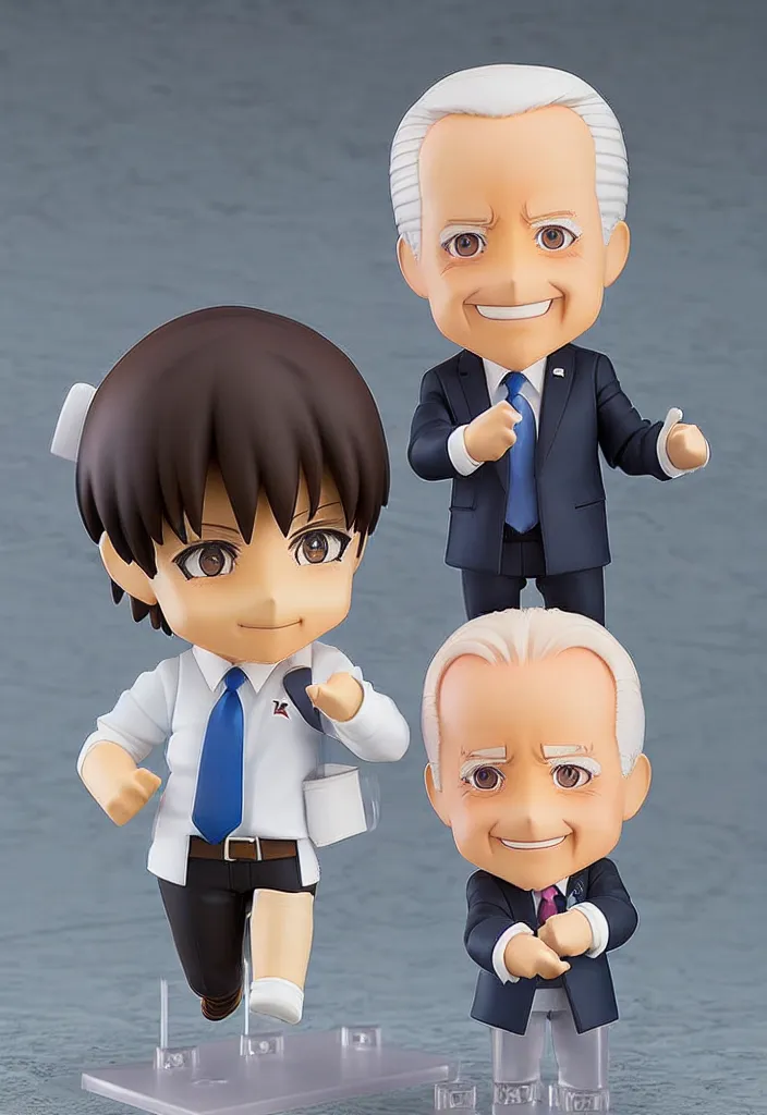 Image similar to Anime Nendoroid Figurine of Joe Biden, Product Photo