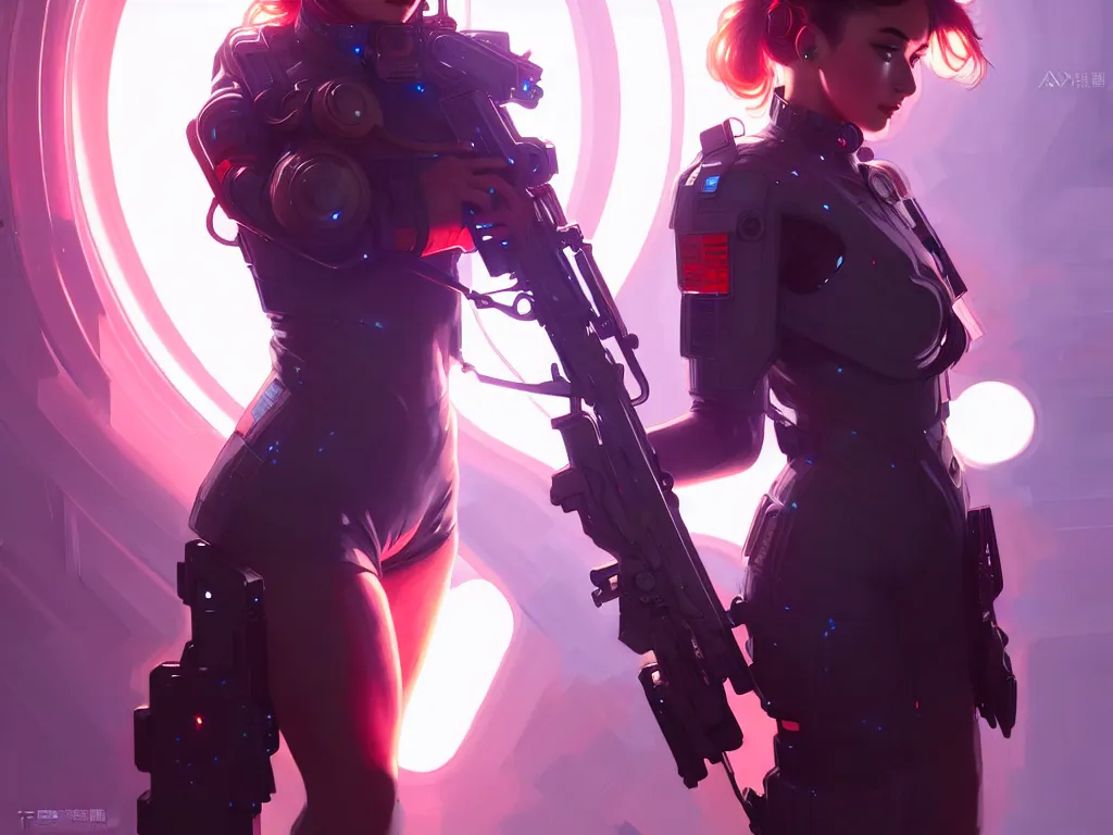 Image similar to portrait futuristic solider girl, in future tokyo neon light towertop, ssci - fi and fantasy, intricate and very very beautiful and elegant, highly detailed, digital painting, artstation, concept art, smooth and sharp focus, illustration, art by tan zi and ayanamikodon and alphonse mucha and wlop