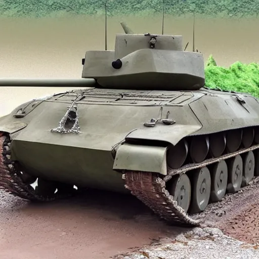 Prompt: a tank with a scorpion tail