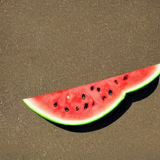 Image similar to photo of watermelon that fall and hit ground from ten thousand feet