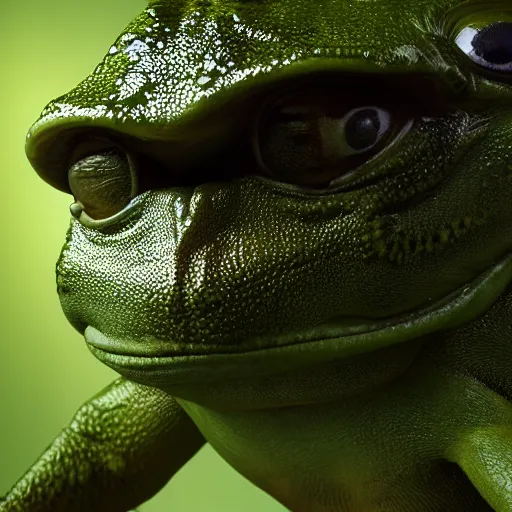 Prompt: hyperrealistic mixed media image of a alex jones disguised as a frog in the jungle, stunning 3 d render inspired art by xiang duan and thomas eakes, perfect symmetry, realistic, highly detailed attributes and atmosphere, dim volumetric cinematic lighting, 8 k octane extremely hyper - detailed render, post - processing, masterpiece,