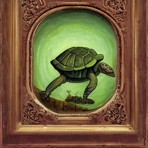 Image similar to Tortoise eating lettuce, art noveau, HD